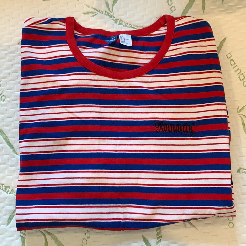 Divided Striped Tee